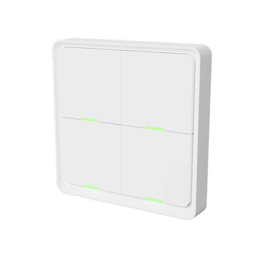 TESLA Smart - Intelligenter kabelloser Haus-Schalter 4P 1xCR2430 ZigBee