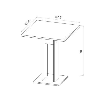 Tisch STRAPO Eiche Artisan