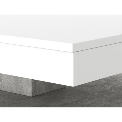 Tisch TIMO weiß/grau Beton
