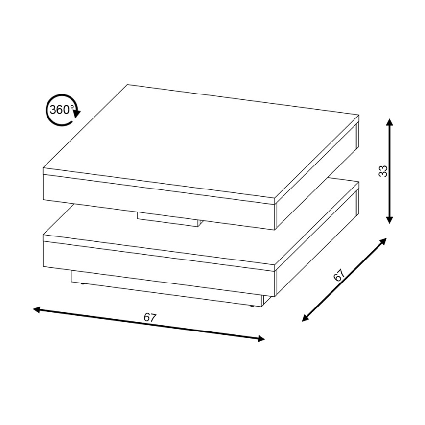 Tisch TIMO weiß/grau Beton