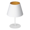 Tischlampe ARDEN 1xE27/60W/230V Ø 20 cm weiß/gold