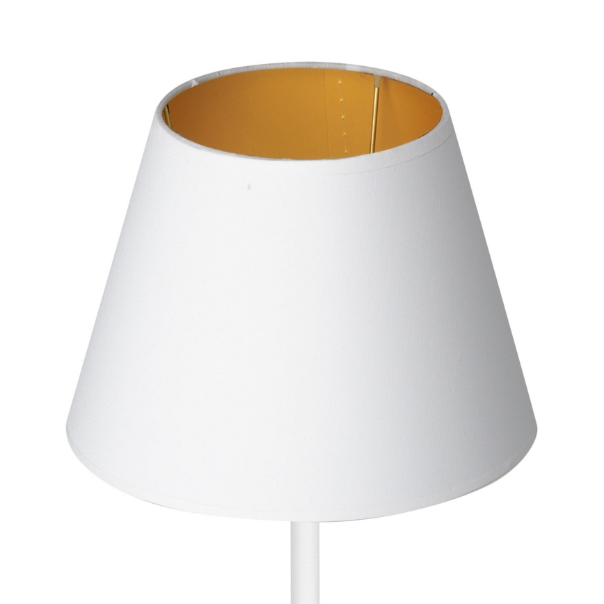 Tischlampe ARDEN 1xE27/60W/230V Ø 20 cm weiß/gold