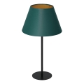 Tischlampe ARDEN 1xE27/60W/230V Ø 30 cm grün/gold