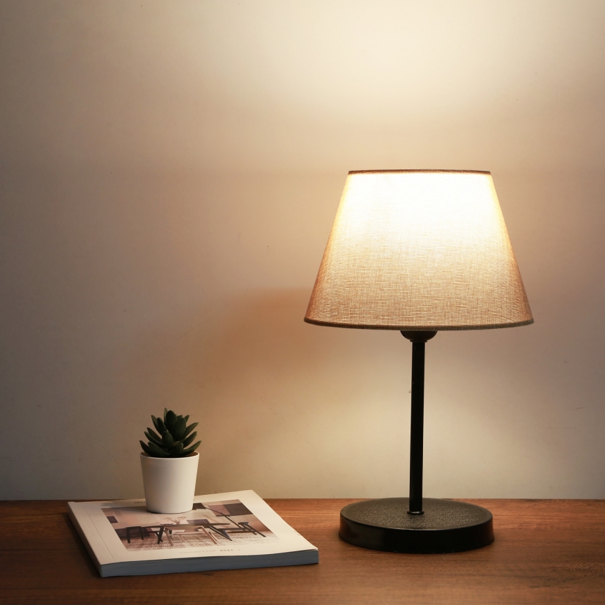 Tischlampe AYD 1xE27/40W/230V beige/schwarz