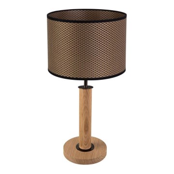 Tischlampe BENITA 1xE27/60W/230V 48 cm Braun/Eiche