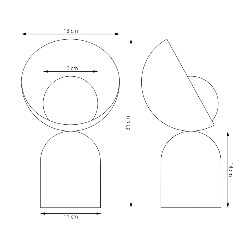Tischlampe BOTO 1xG9/8W/230V beige