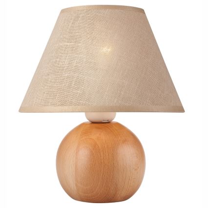 Tischlampe JUTA 1xE27/60W/230V Buche