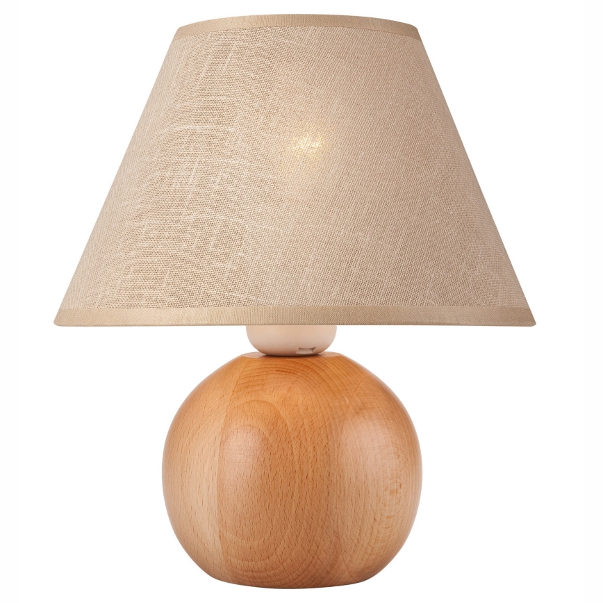 Tischlampe JUTA 1xE27/60W/230V Buche