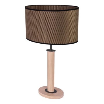 Tischlampe MERCEDES 1xE27/40W/230V 60 cm braun/Eiche