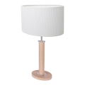 Tischlampe MERCEDES 1xE27/40W/230V 60 cm weiß/Eiche