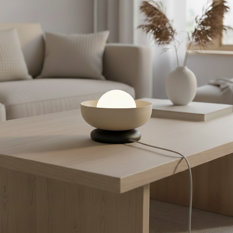 Tischlampe OZZY 1xG9/8W/230V beige