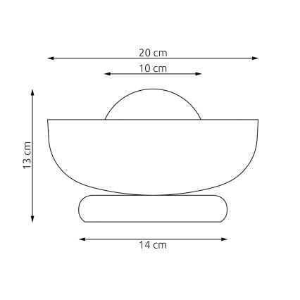 Tischlampe OZZY 1xG9/8W/230V schwarz