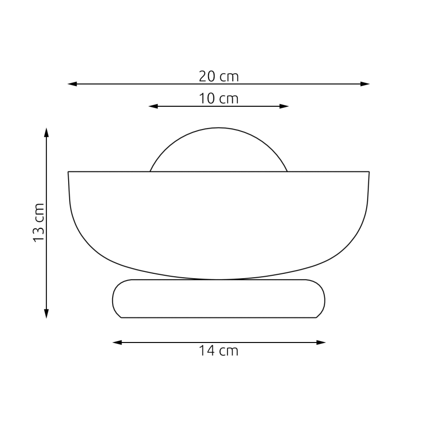 Tischlampe OZZY 1xG9/8W/230V weiß