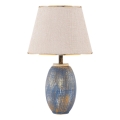 Tischlampe RAMZES 1xE27/40W/230V crème/blau