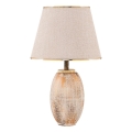 Tischlampe RAMZES 1xE27/40W/230V crème/gold