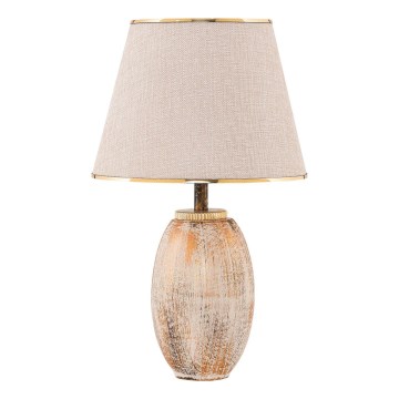 Tischlampe RAMZES 1xE27/40W/230V crème/gold