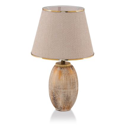 Tischlampe RAMZES 1xE27/40W/230V crème/gold