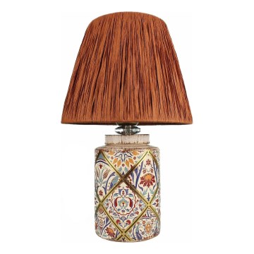 Tischlampe RAMZES 1xE27/40W/230V Raffia