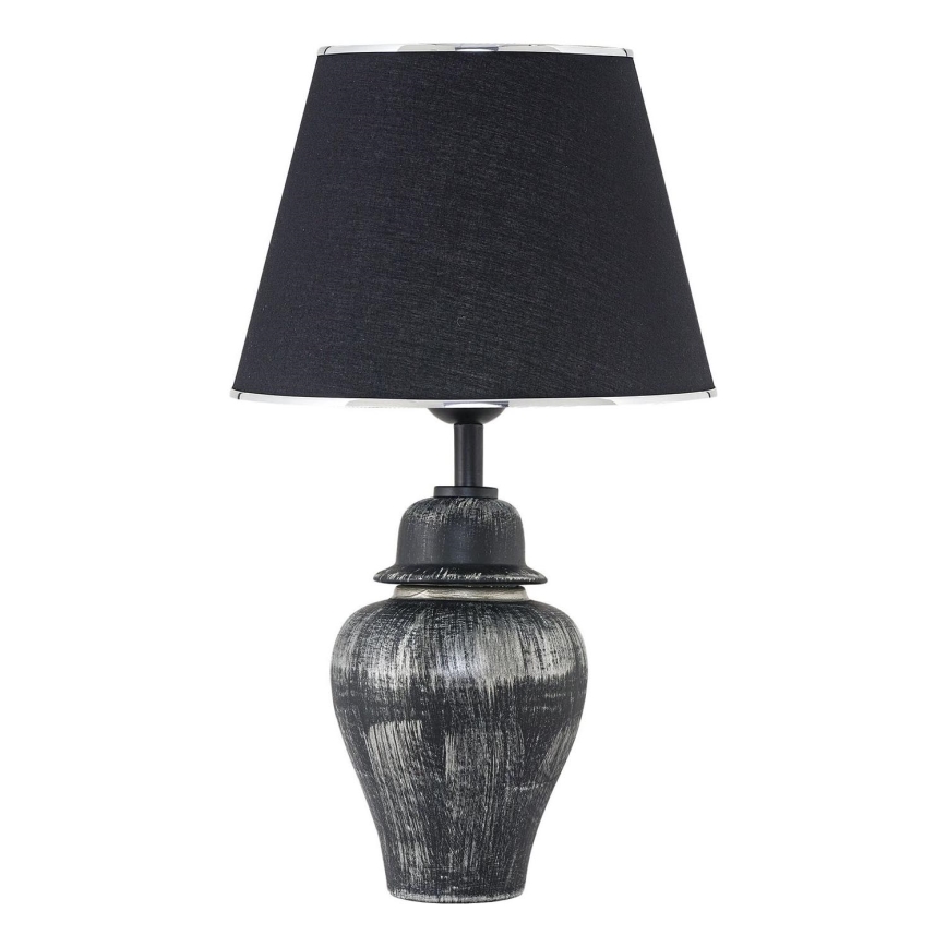 Tischlampe RAMZES 1xE27/40W/230V schwarz/silber