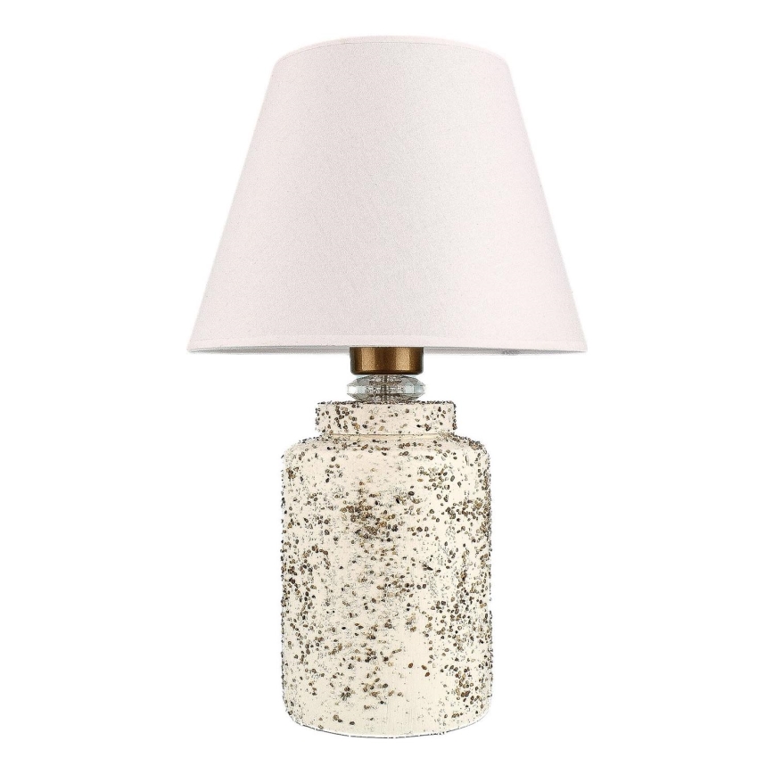 Tischlampe RAMZES 1xE27/40W/230V weiß/beige