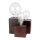 Tischlampe VINCENT 3xE27/15W/230V Buche