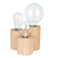 Tischlampe VINCENT 3xE27/15W/230V Eiche