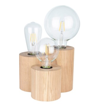 Tischlampe VINCENT 3xE27/15W/230V Eiche
