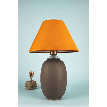 Tischleuchte 1xE27/40W/230V braun/orange
