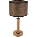 Tischleuchte BENITA 1xE27/60W/230V 48 cm braun/Eiche