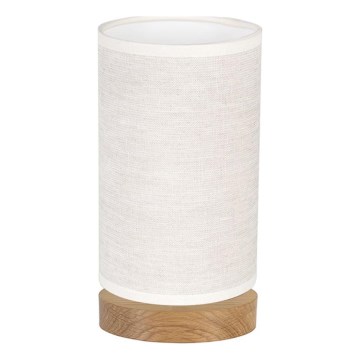 Tischleuchte FIRE 1xE27/25W/230V Eiche/Beige