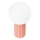 Tischleuchte HALO 1xG9/8W/230V d 12 cm rosa