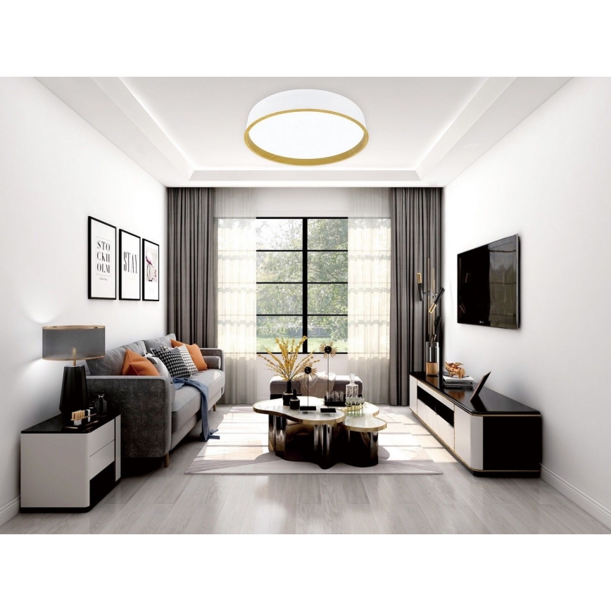 Top Light - Dimmbare LED-Deckenleuchte DEKOR LED/51W/230V d 50 cm 3000-6500K + Fernbedienung