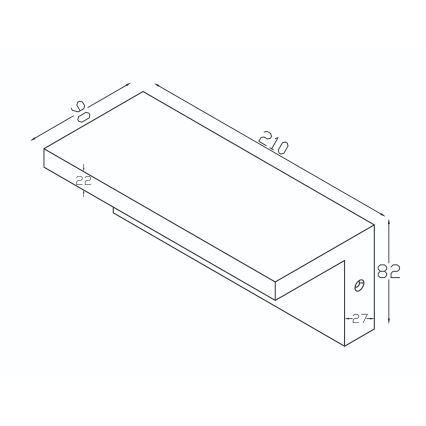 Top Light - LED-Außen-Wandleuchte mit Bewegungsmelder ELON LED/10W/230V 3000/4000/6000K IP54 schwarz