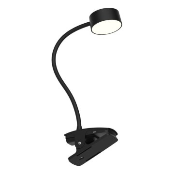 Top Light - LED Dimmbare Touch Tischlampe mit Clip BELLA LED/4,8W/5V 3000-6500K Schwarz