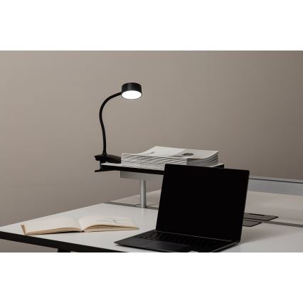 Top Light - LED Dimmbare Touch Tischlampe mit Clip BELLA LED/4,8W/5V 3000-6500K Schwarz