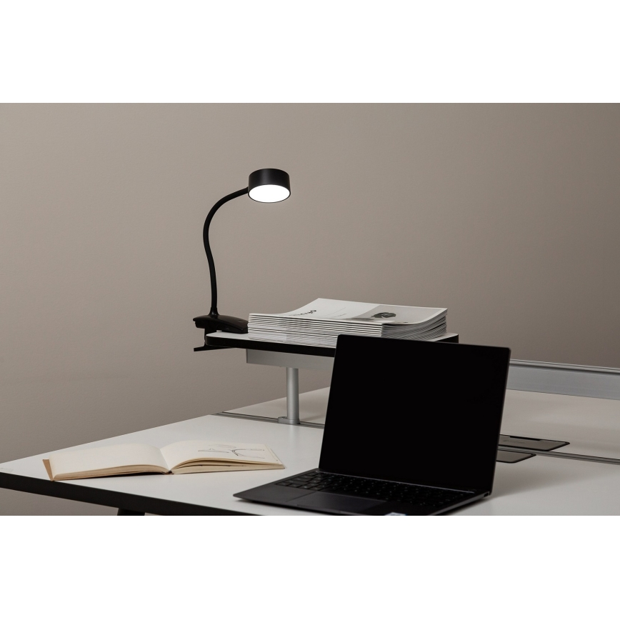 Top Light - LED Dimmbare Touch Tischlampe mit Clip BELLA LED/4,8W/5V 3000-6500K Schwarz