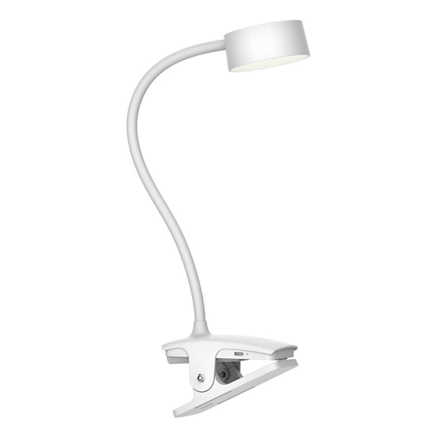 Top Light - LED Dimmbare Touch Tischlampe mit Clip BELLA LED/4,8W/5V 3000-6500K Weiß