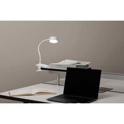 Top Light - LED Dimmbare Touch Tischlampe mit Clip BELLA LED/4,8W/5V 3000-6500K Weiß