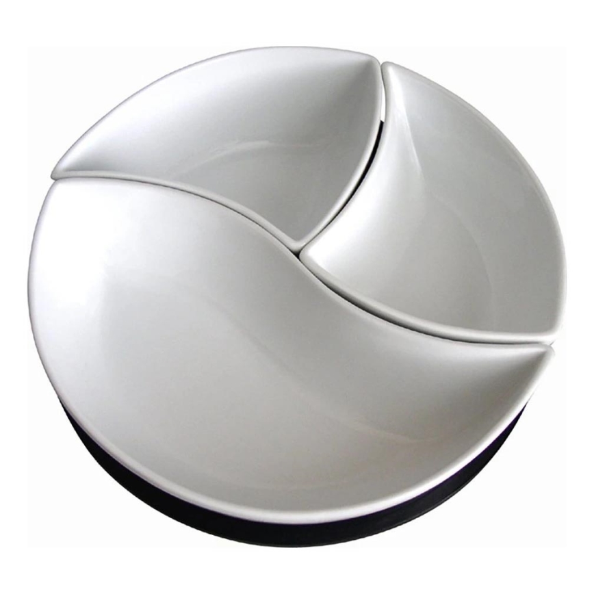 TORO – 3-teiliges Schalen-Set mit Tablett, Keramik/Holz