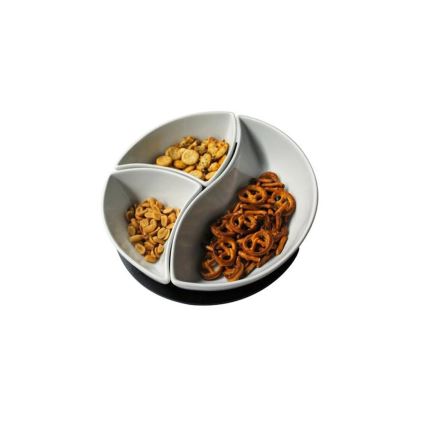 TORO – 3-teiliges Schalen-Set mit Tablett, Keramik/Holz