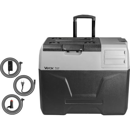 Tragbare Auto-Kühlbox mit LCD-Anzeige 40 l 230V/12V/24V schwarz