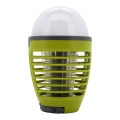 Tragbare wiederaufladbare LED-Lampe mit Insektenfalle LED/2W/3,7V 1800 mAh IPX4 grün