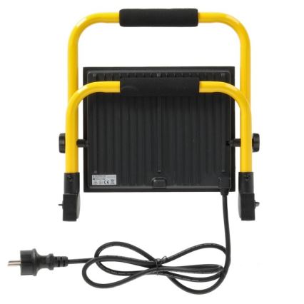 Tragbarer LED-Strahler TIGRA LED/100W/4000K IP54 schwarz/gelb