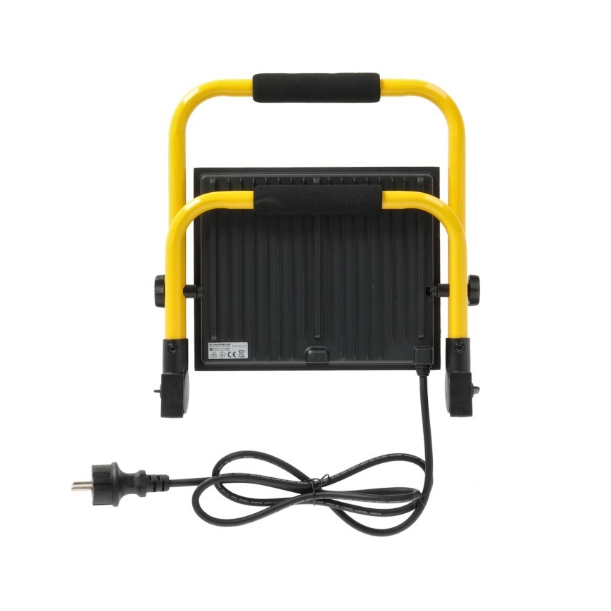 Tragbarer LED-Strahler TIGRA LED/100W/4000K IP54 schwarz/gelb