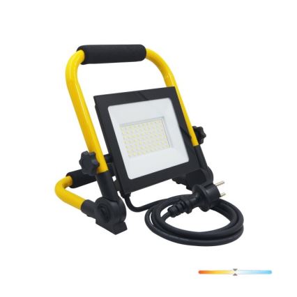 Tragbarer LED-Strahler TIGRA LED/50W/4000K IP54 schwarz/gelb