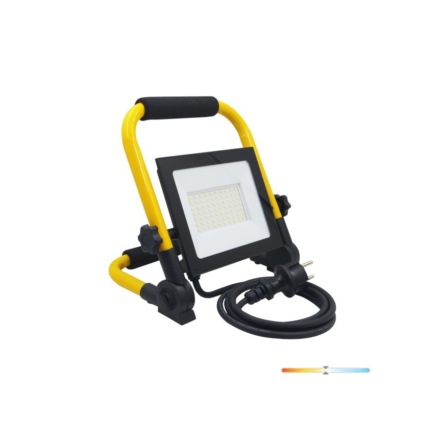 Tragbarer LED-Strahler TIGRA LED/50W/4000K IP54 schwarz/gelb