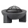 Tragbares Feuerbecken mit Grillrost, 79,5 × 38 cm, Schwarz/Dunkelgranit