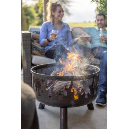 Tragbares Holzfeuer mit Grillrost WILDFIRE, Durchmesser 61 cm