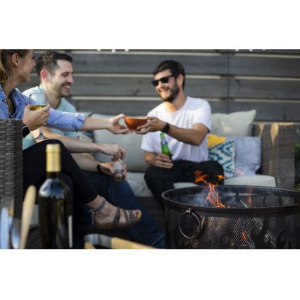 Tragbares Holzfeuer mit Grillrost WILDFIRE, Durchmesser 61 cm