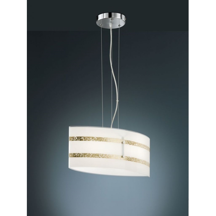 Trio - Hängeleuchte an Kabel NIKOSIA 2xE27/40W/230V gold